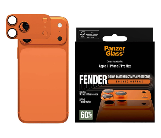 PanzerGlass Fender Camera Protector do iPhone 17 Pro Max Cosmic Orange - 1603996 - zdjęcie 3